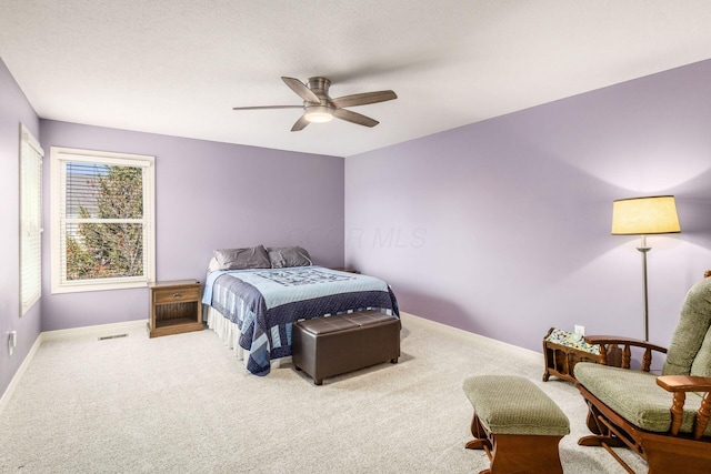 6148 Ryan Woods Way, Hilliard, OH 43026 - bedroom with ceiling fan, baseboards, and carpet flooring
