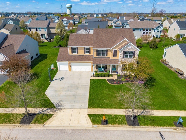 6148 Ryan Woods Way, Hilliard, OH 43026 - aerial view featuring a residential view