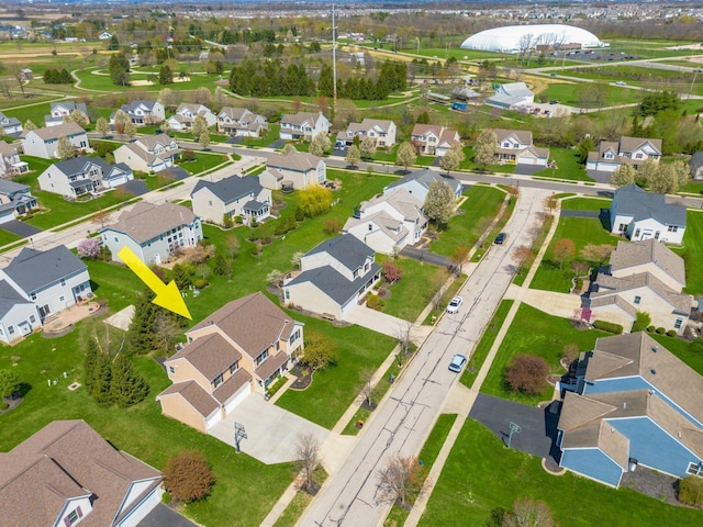 6148 Ryan Woods Way, Hilliard, OH 43026 - drone / aerial view with a residential view