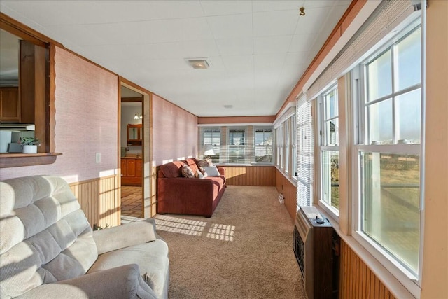 sunroom featuring plenty of natural light