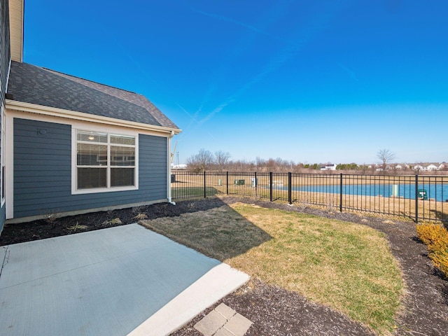 5678 Arcadian Ave, Hilliard, OH 43026 - view of yard featuring fence, a fenced in pool, and a patio area