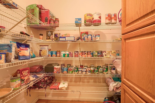 view of pantry