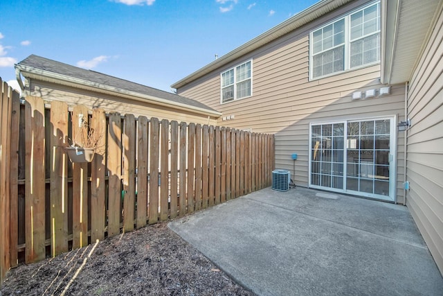 view of patio with fence