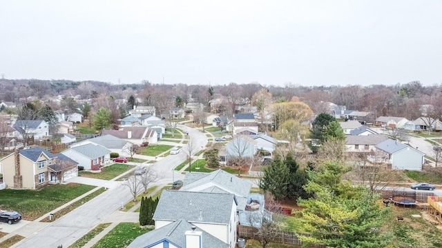 bird's eye view featuring a residential view