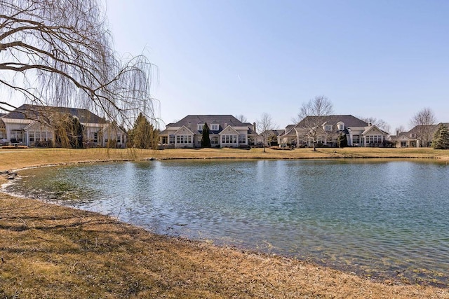 view of water feature featuring a residential view