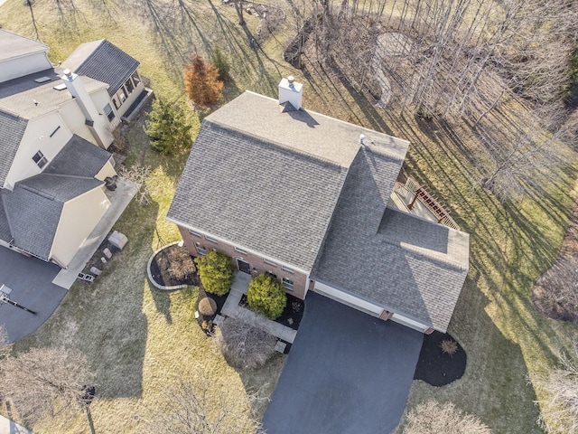 birds eye view of property