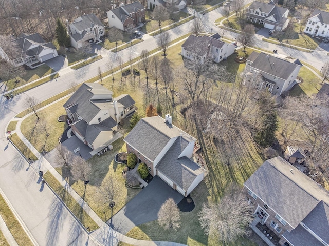 aerial view featuring a residential view