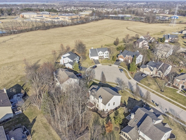 aerial view featuring a residential view