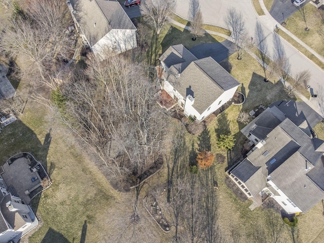 drone / aerial view with a residential view