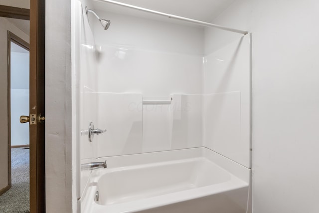 full bath with washtub / shower combination