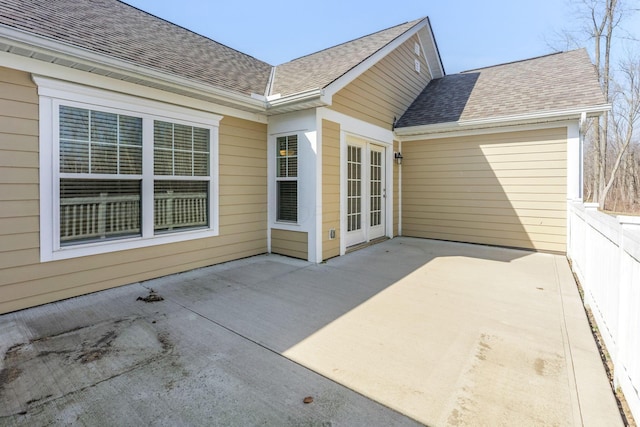 view of patio with fence