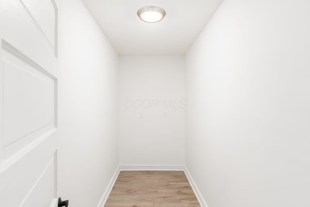 interior space with light wood finished floors