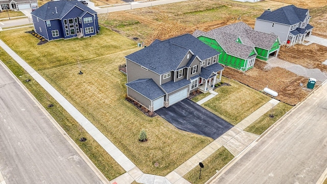 drone / aerial view featuring a residential view