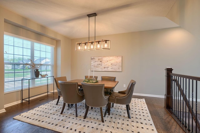 5511 Timber Heights Ln, Grove City, OH 43123 - dining area featuring baseboards and wood finished floors