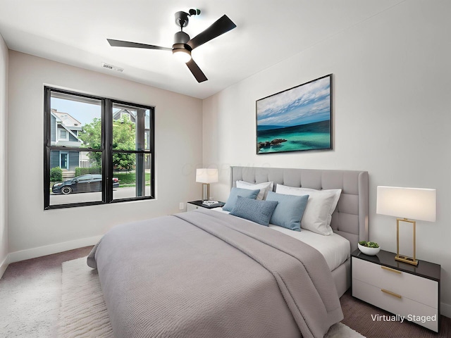 1095 Franklin Ave, Columbus, OH 43205 - carpeted bedroom featuring baseboards and ceiling fan