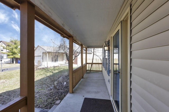 view of patio with covered porch