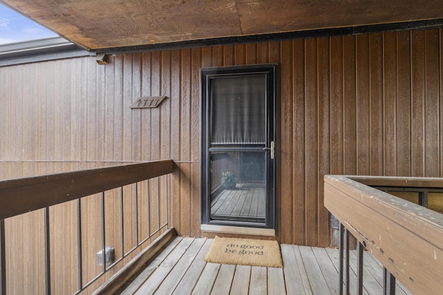 view of exterior entry