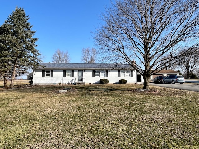 380 W Neff St, Morral, OH 43337 - single story home featuring metal roof and a front lawn