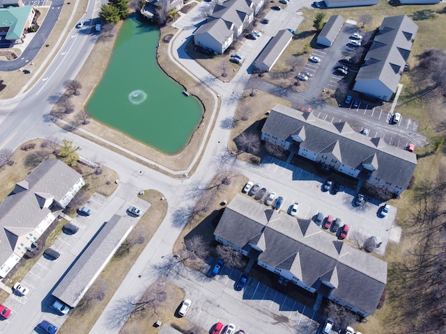 aerial view featuring a residential view