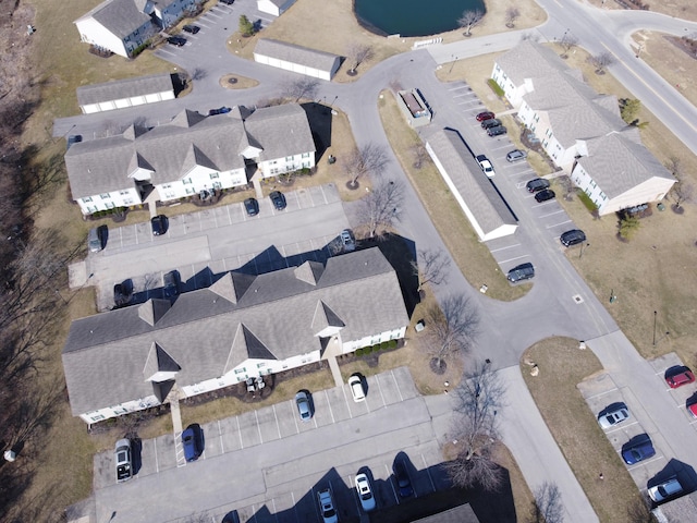 aerial view featuring a residential view