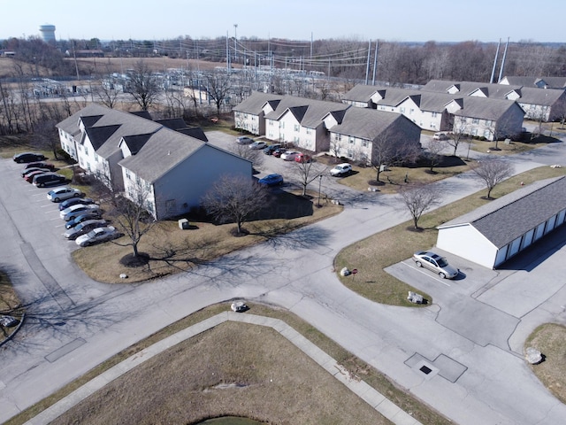 birds eye view of property featuring a residential view