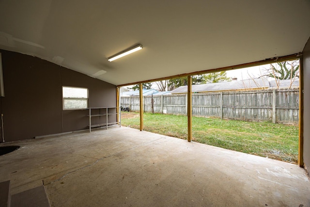 view of patio with fence