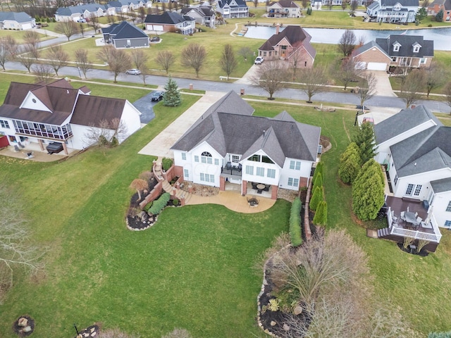 drone / aerial view featuring a residential view