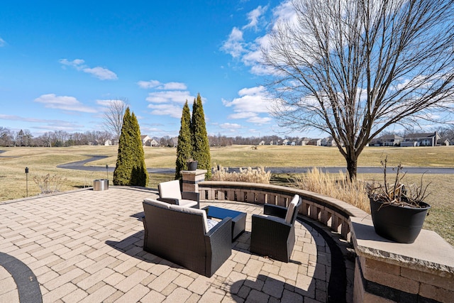 view of patio with outdoor lounge area