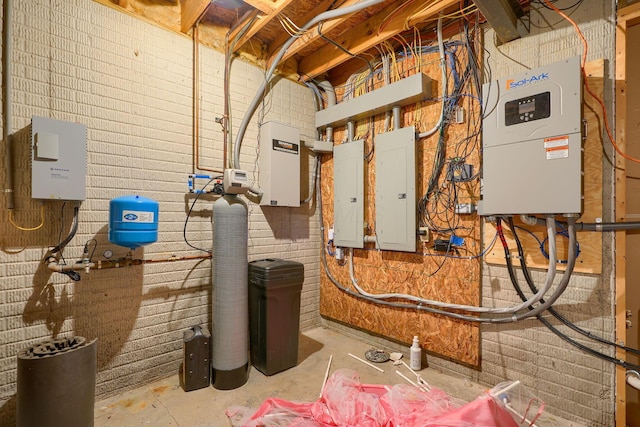 utility room with electric panel