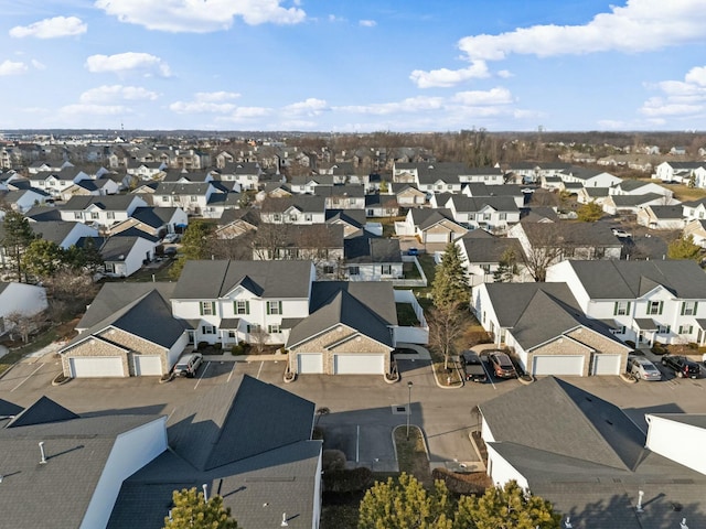 drone / aerial view featuring a residential view