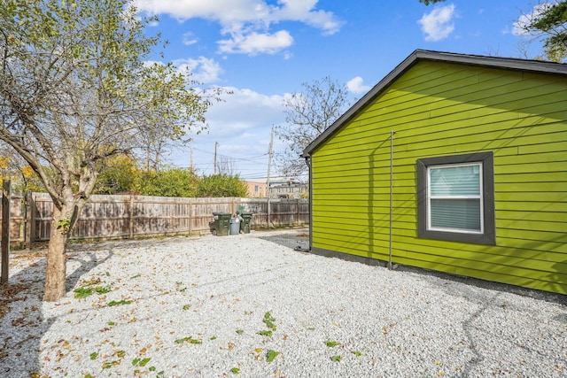 exterior space with fence