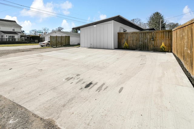 exterior space featuring fence