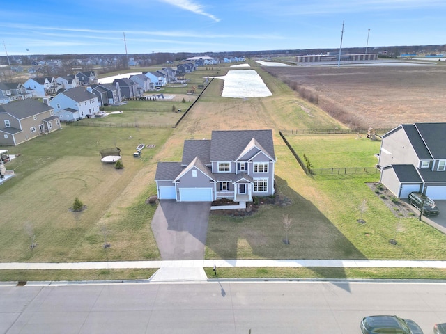drone / aerial view featuring a residential view
