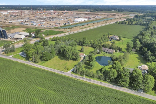 drone / aerial view featuring a rural view