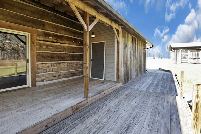 view of wooden terrace