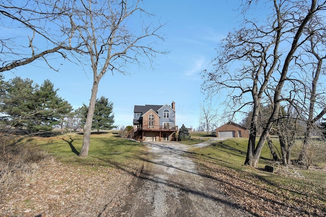 exterior space featuring driveway