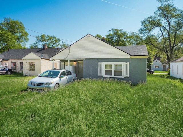 view of front of home featuring stucco siding