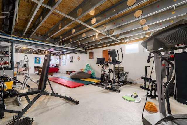 view of exercise room