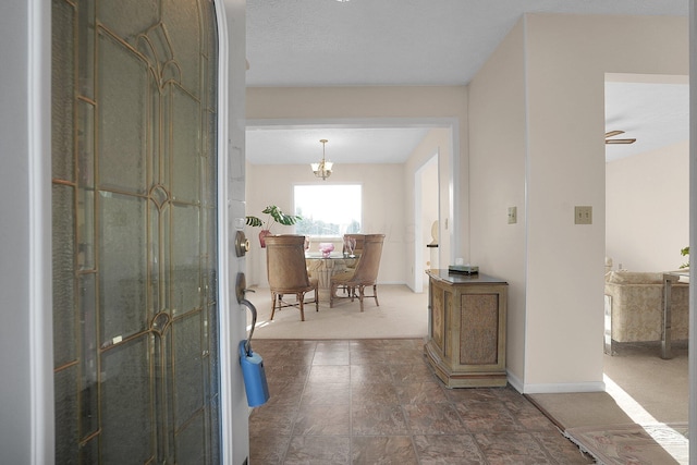 entryway with baseboards