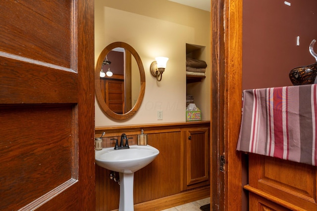 bathroom with a sink