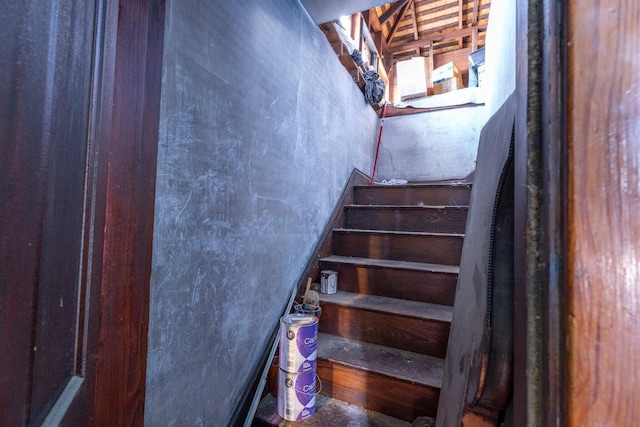 view of stairs