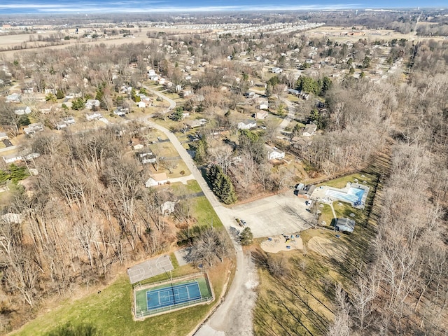 birds eye view of property