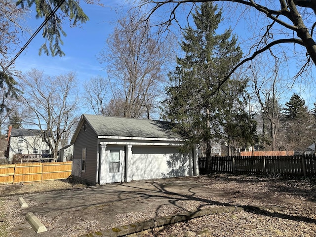 exterior space with fence