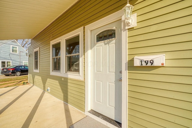 view of entrance to property