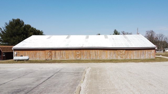 view of barn