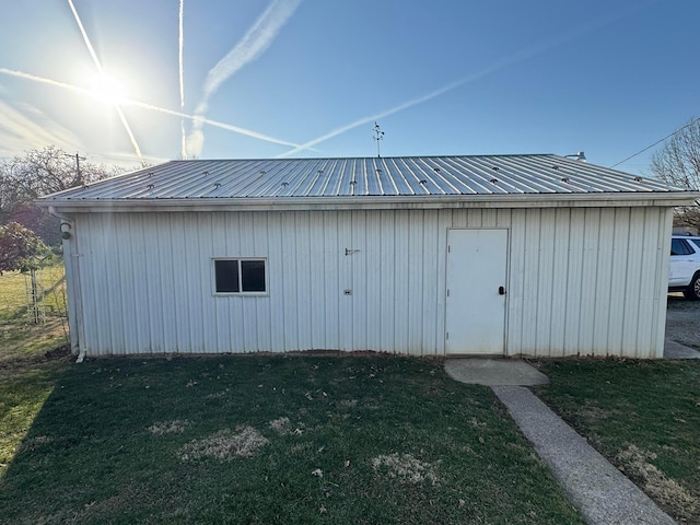 view of outdoor structure