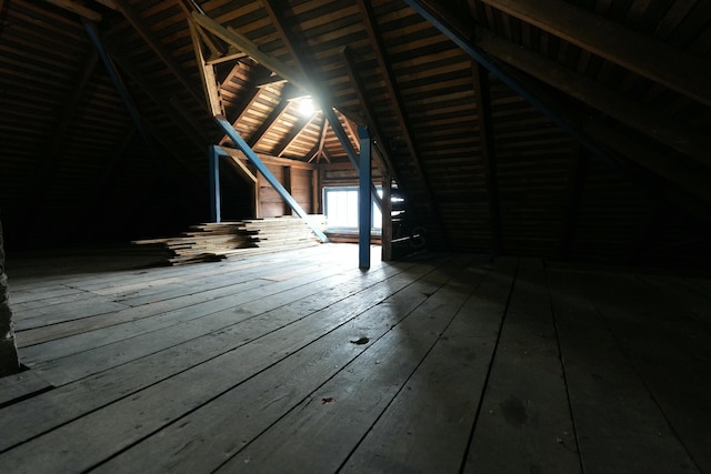 view of attic