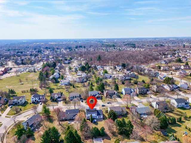 drone / aerial view featuring a residential view