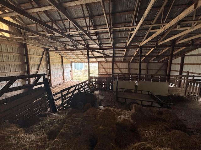 view of horse barn