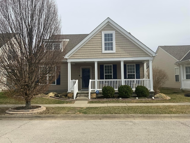 view of front of house with a porch